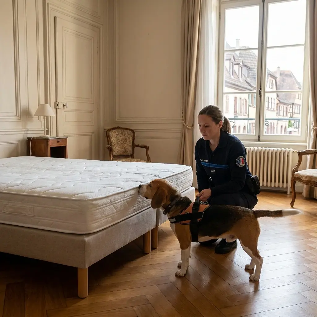 Comment se déroule la recherche canine à Schweighouse-sur-Moder ?