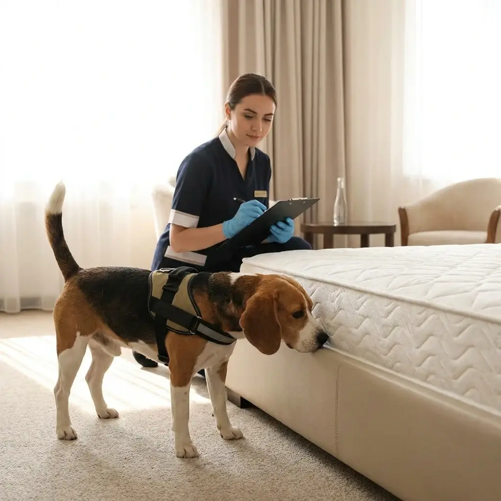 Comment se déroule la détection canine à Hilsensem ?