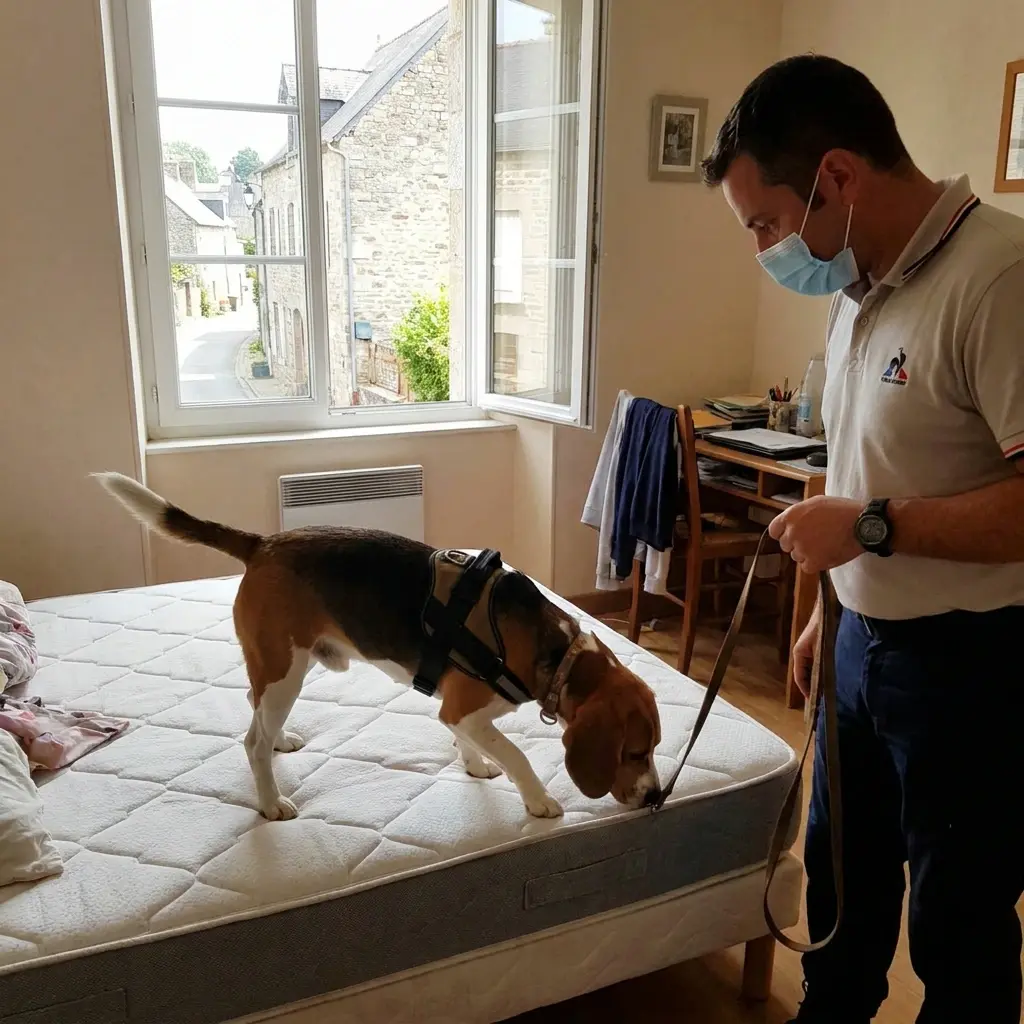 Comment se déroule la détection canine à Muttersholtz ?