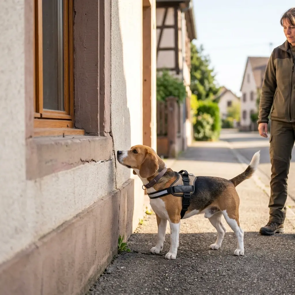 Comment se déroule la recherche canine à Soufflenheim ?