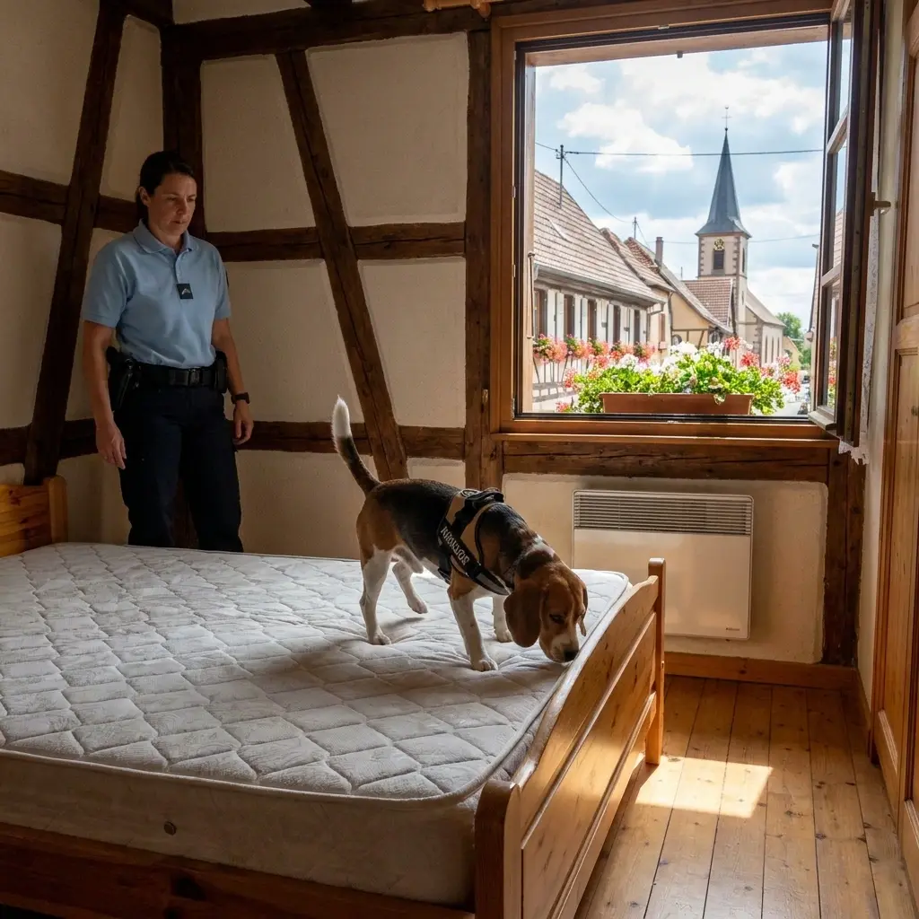 Comment se déroule la détection canine à Gambsheim ?