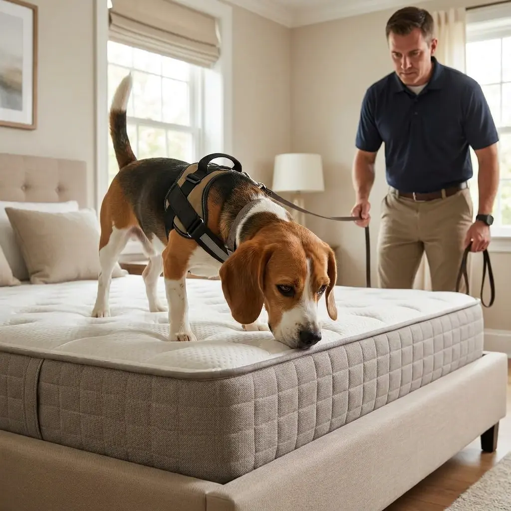 Comment réagir avant l'arrivée du chien détecteur à Holtzheim ?