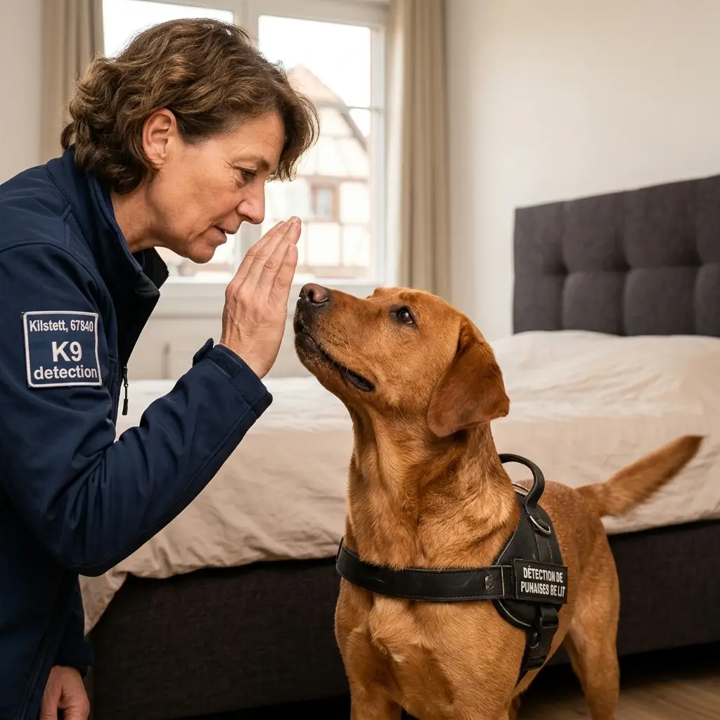Comment se déroule la détection canine à Kilstett ?
