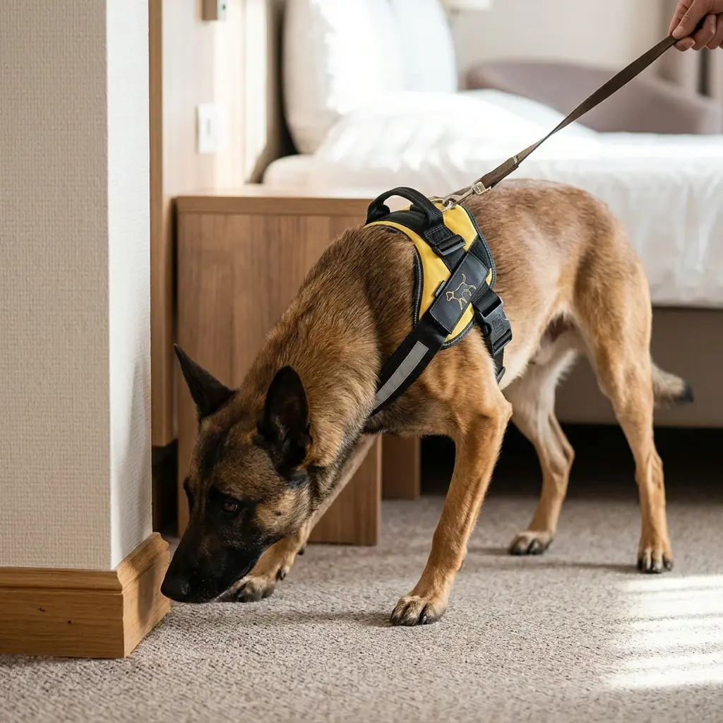 Comment réagir avant l'arrivée du chien détecteur à Griesheim-près-Molsheim ?