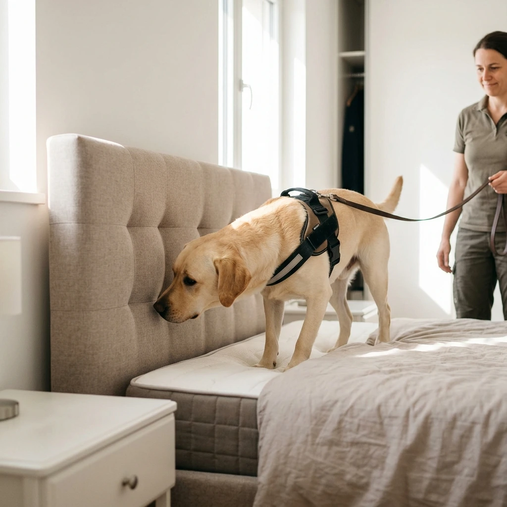 Comment se déroule la détection canine à Griesheim-près-Molsheim ?