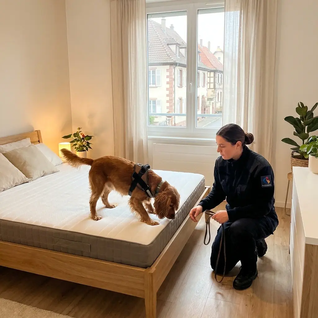 Comment réagir avant l'arrivée du chien expert à Illzach ?