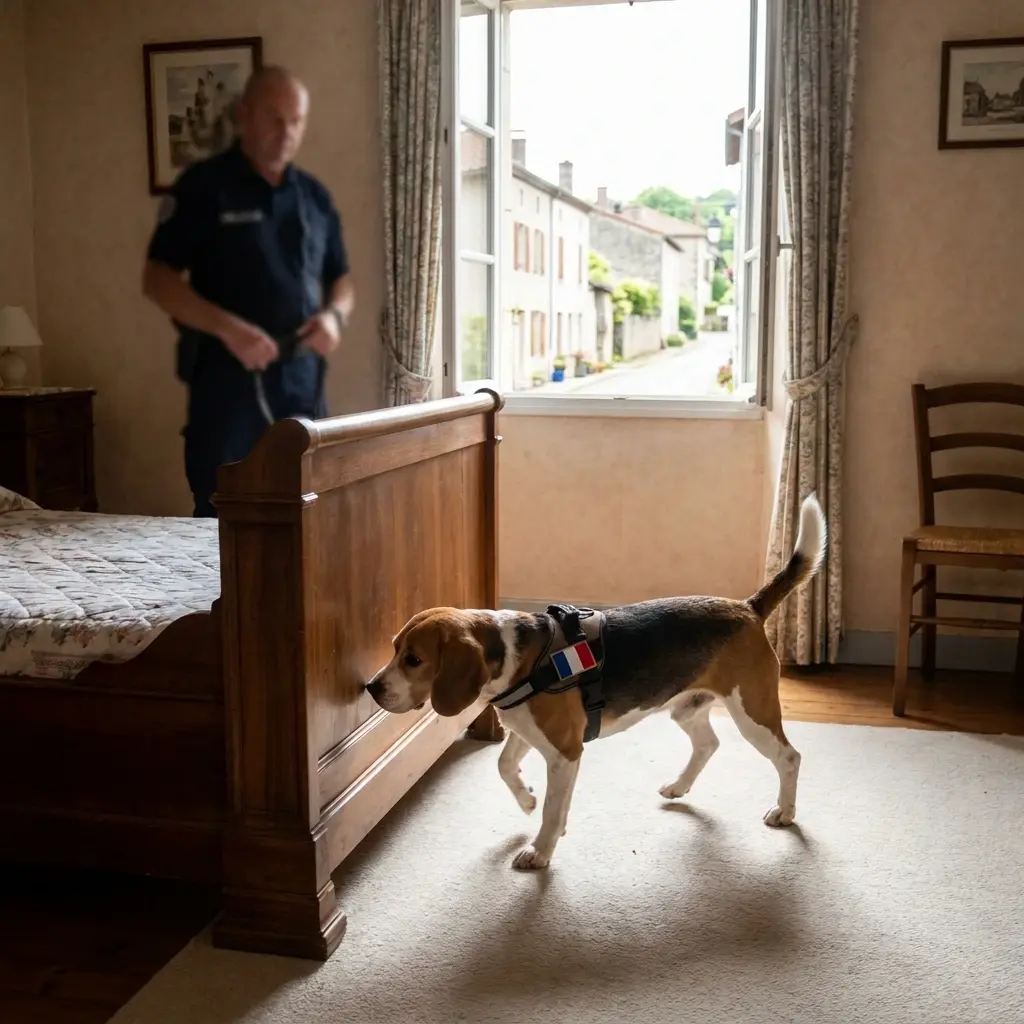 Comment se déroule la détection canine à Sainte-Croix-en-Plaine ?