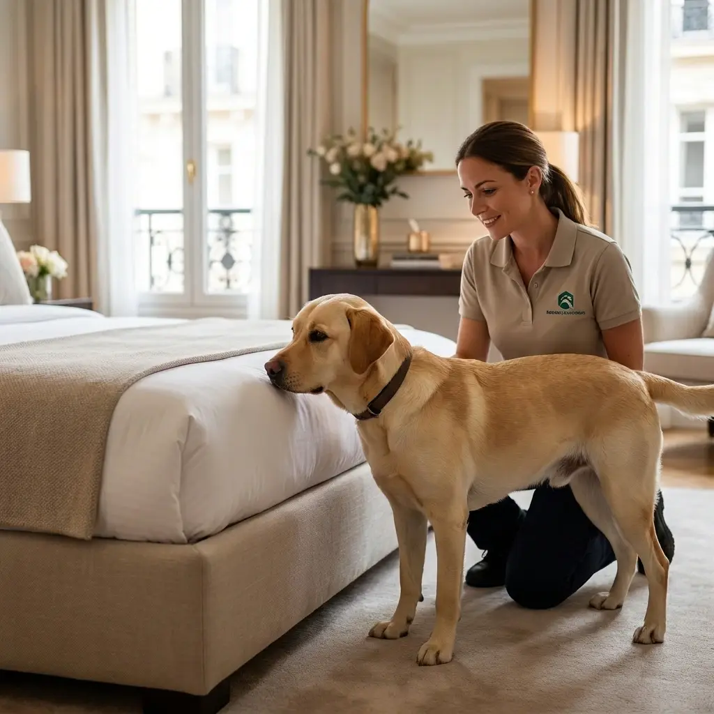 Comment se déroule la recherche canine à Rosenau ?