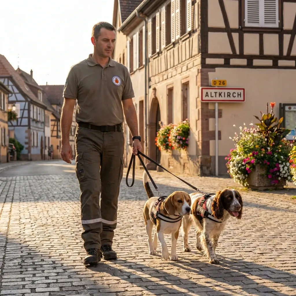 Comment se déroule la détection canine à Altkirch ?