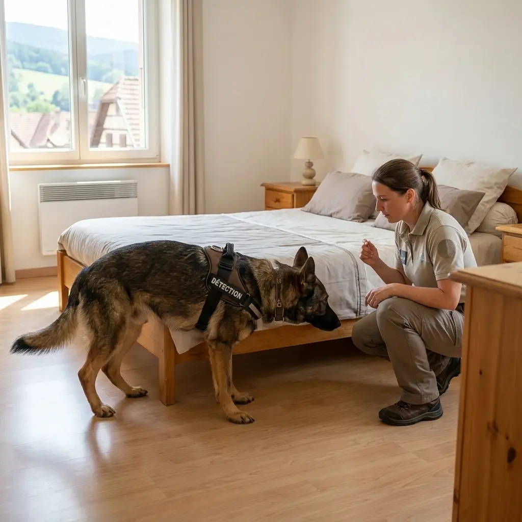 Comment réagir avant l'arrivée du chien détecteur