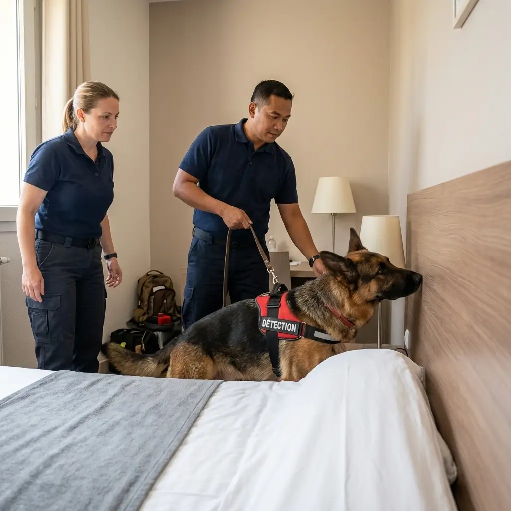 Comment se déroule la détection canine à Rixheim ?