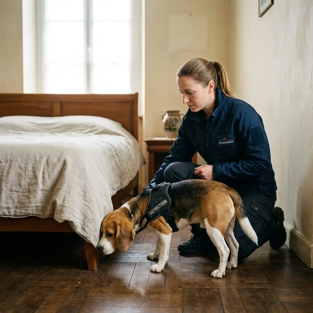 Comment se déroule la détection canine à Ensisheim ?