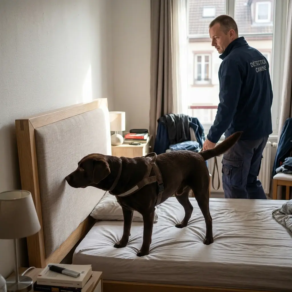 Comment se déroule la détection canine à Mulhouse ?