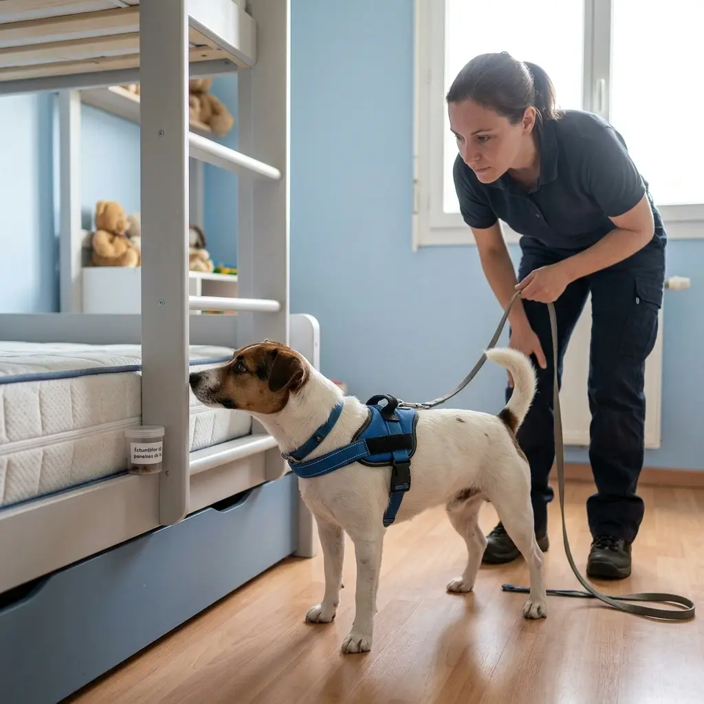 Comment se déroule la détection canine à Ruelisheim ?