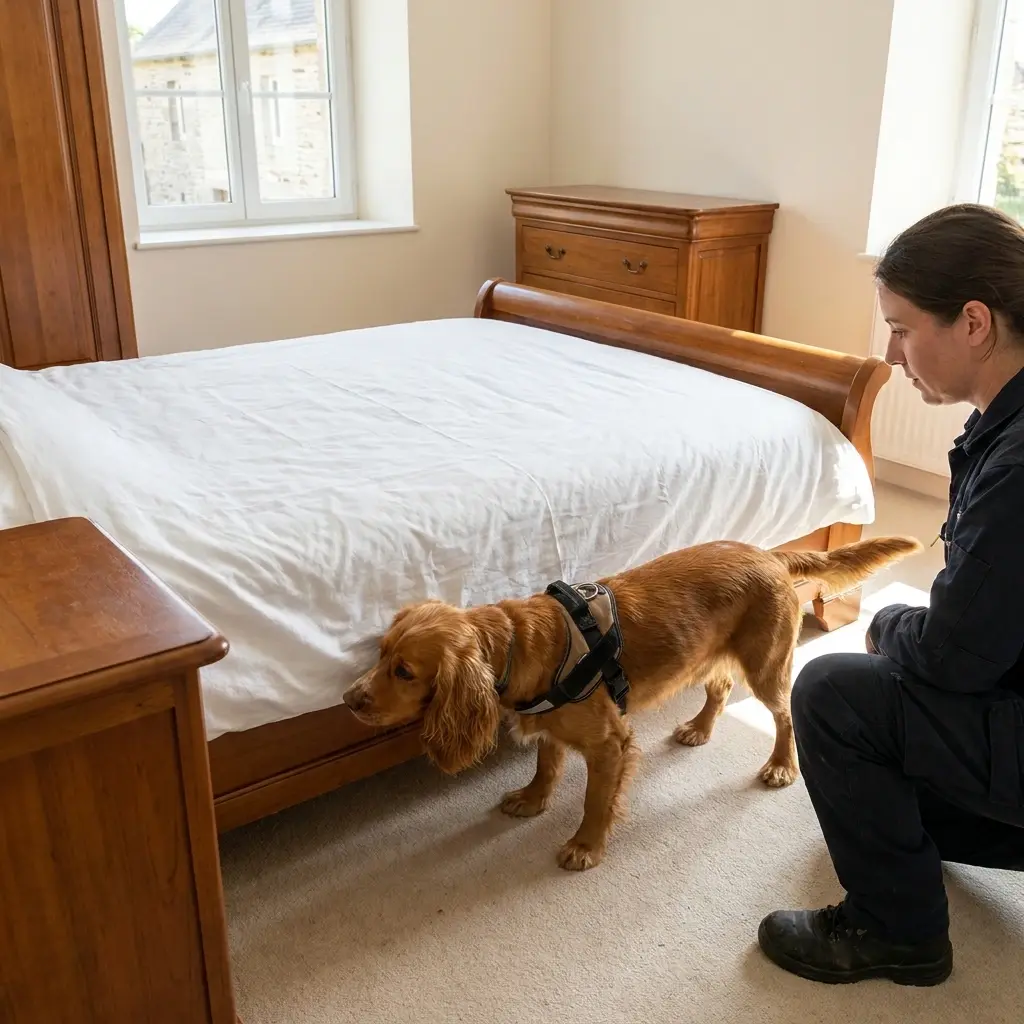 Précautions essentielles avant l'arrivée du chien renifleur