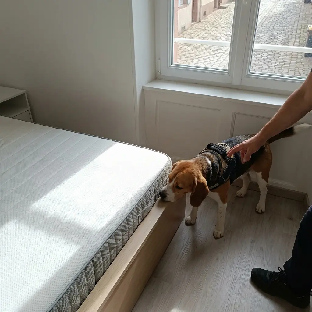 Comment se passe la détection canine à Huningue ?
