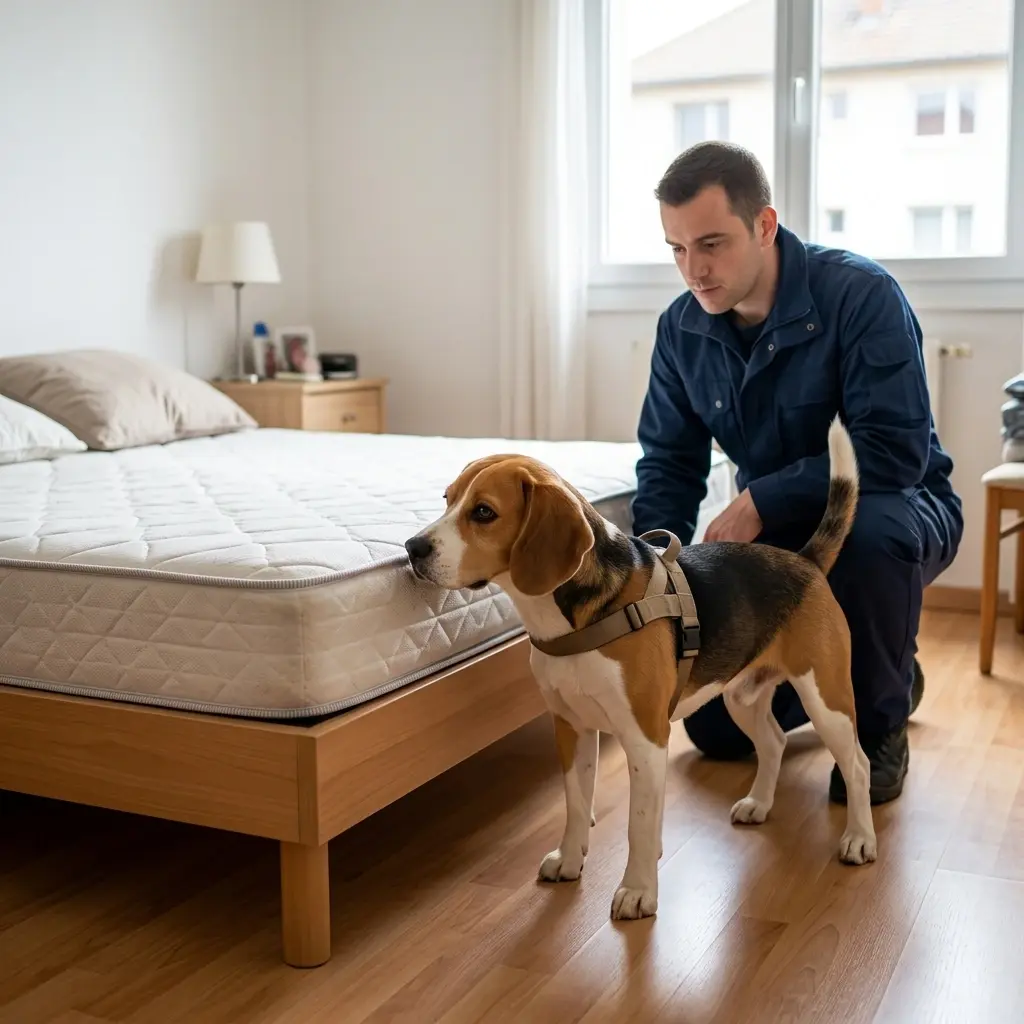 Le fonctionnement de la détection canine sur place