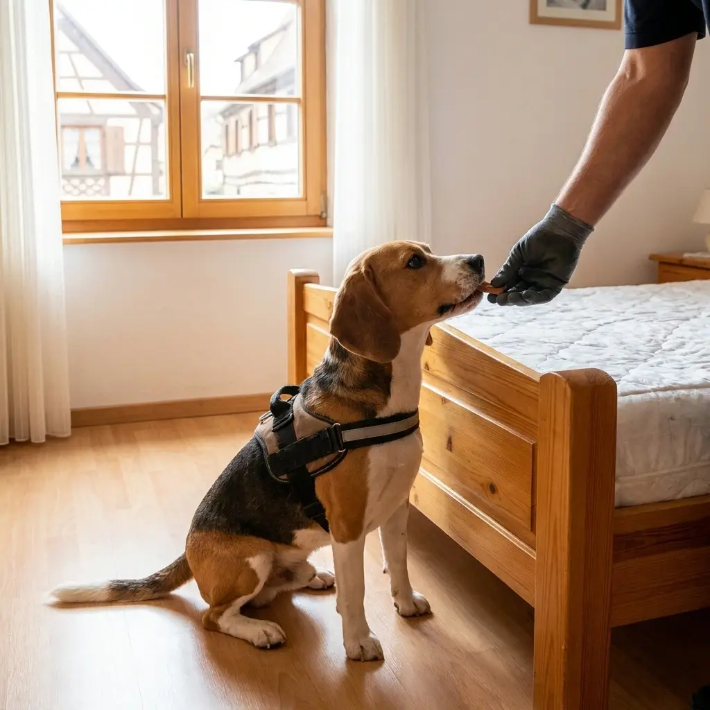 Comment se passe la détection canine à Riedisheim ?