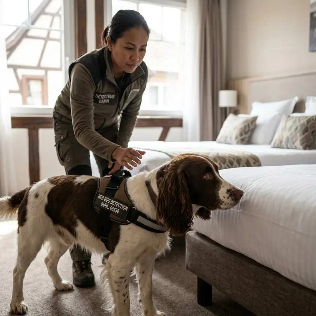 Comment se déroule la détection canine à Buhl ?
