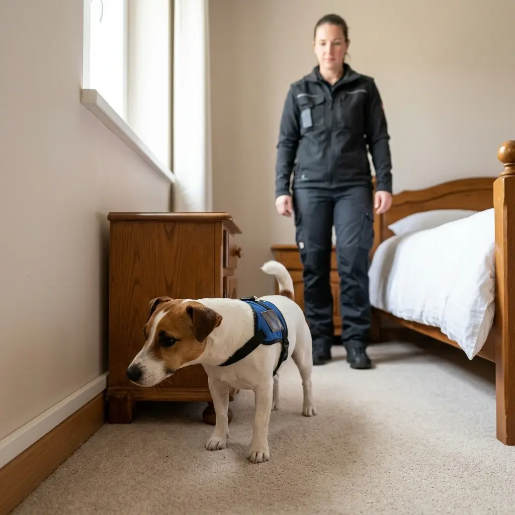 Le déroulement d'une inspection canine à Soultzmatt
