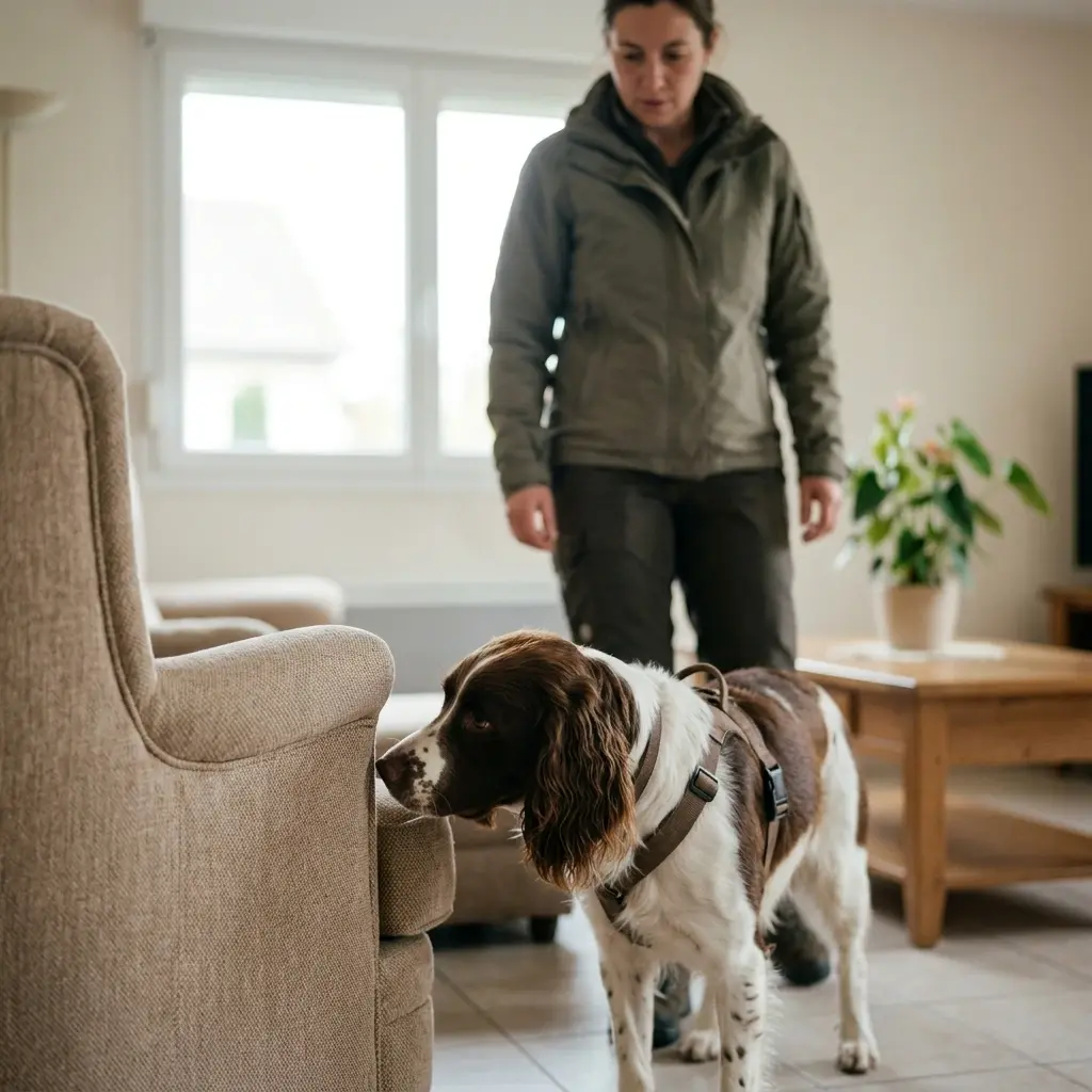 Comment se déroule la détection canine à Kembs ?