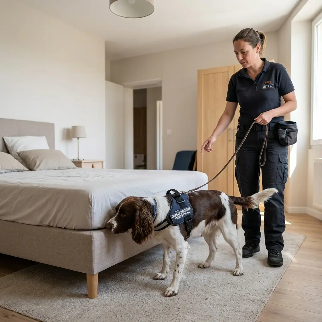 Comment réagir avant l'arrivée du chien détecteur