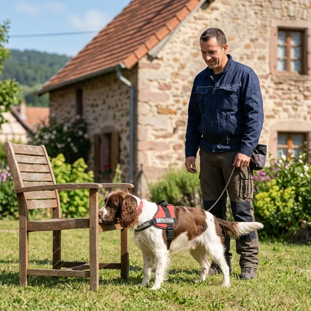 Comment se déroule la détection canine à Hochstatt ?