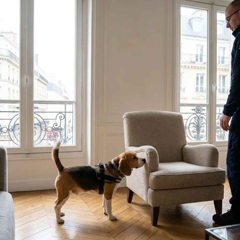 Comment se déroule la détection canine à Morschwiller-le-Bas ?