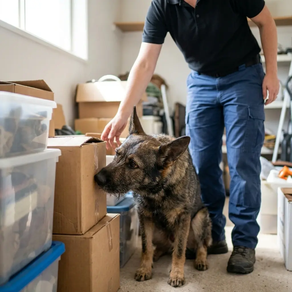 Comment se déroule la détection canine à Vieux-Thann ?