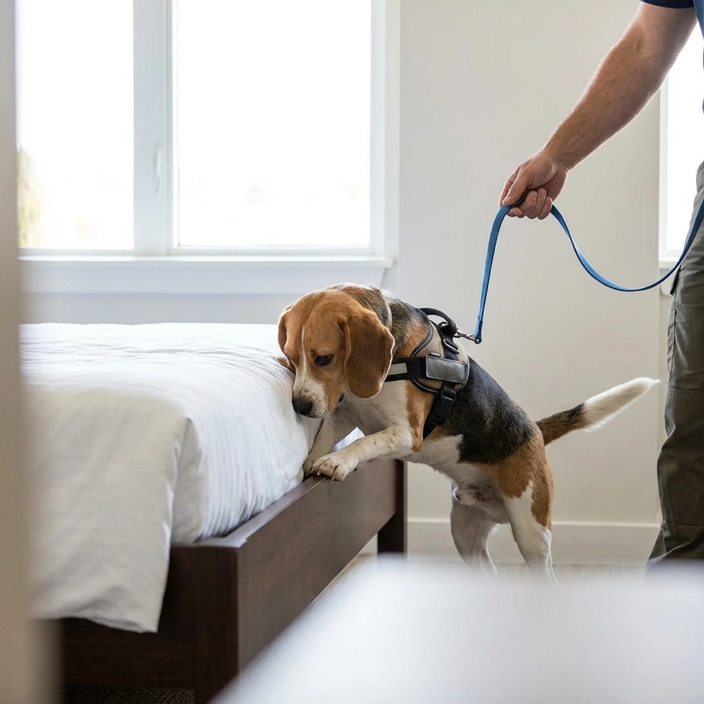 Comment se déroule la détection canine à Staffelfelden ?