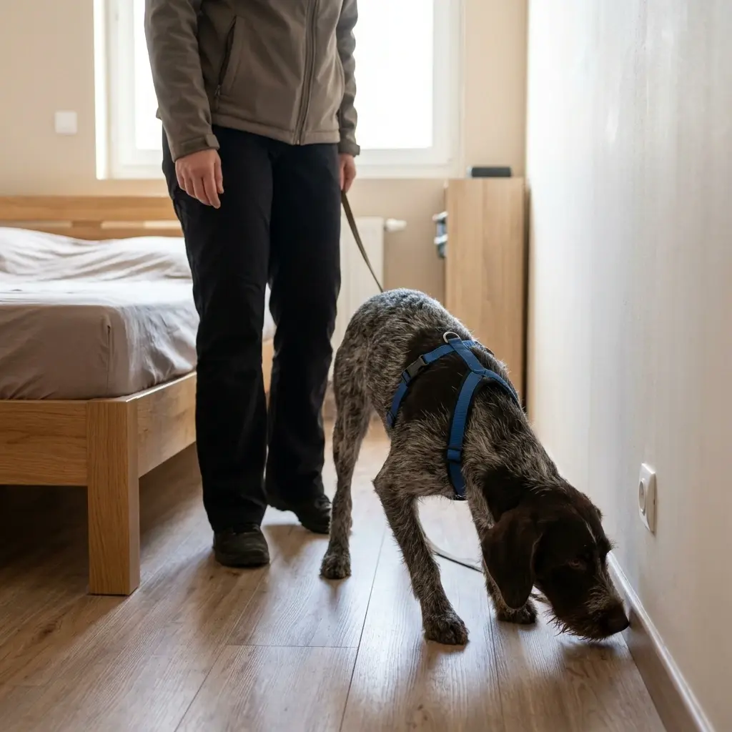 Comment se déroule la recherche canine à Labaroche ?