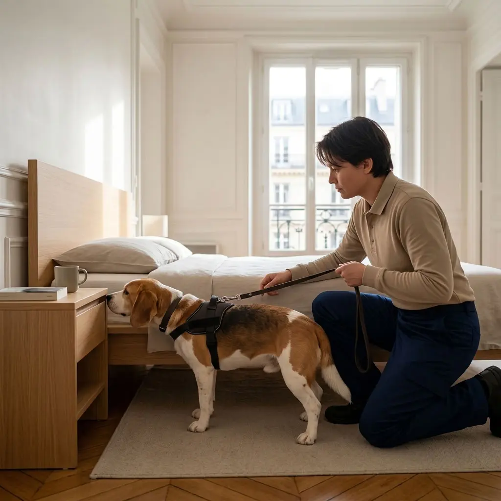 Les bons gestes à adopter avant le passage du chien renifleur