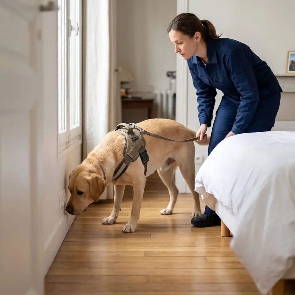 Comment se déroule la détection canine à Paris 6 ?
