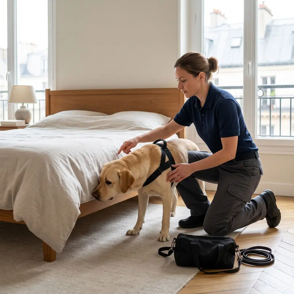 Notre méthode de détection canine à Paris 7e