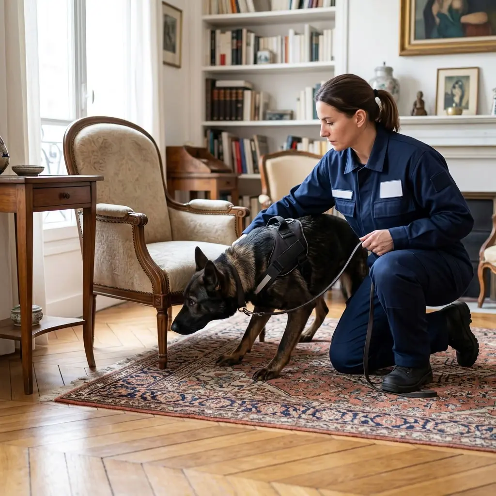 Comment se déroule l’intervention canine à Paris 7e ?