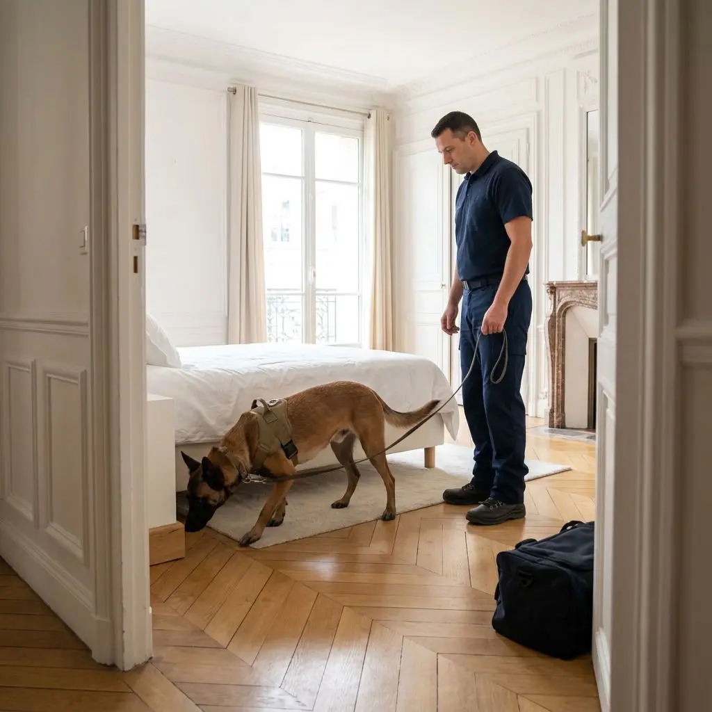 Besoin d'une détection canine rapide à Paris 8e ?
