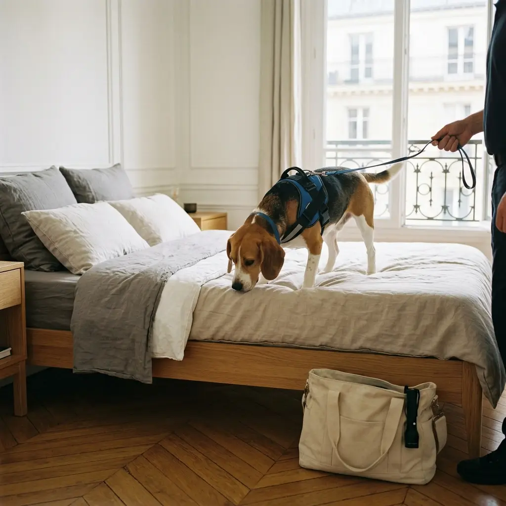 Comment se déroule la détection canine à Paris 11 ?