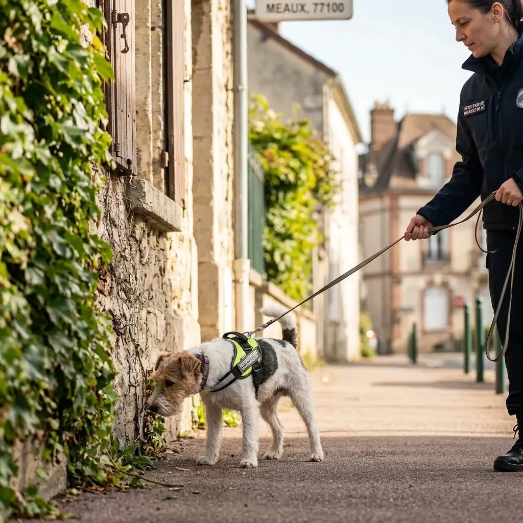 Le processus de détection canine sur site