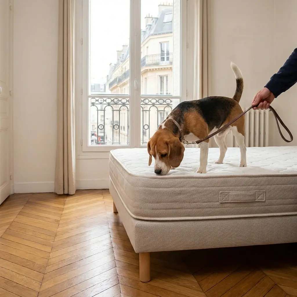 Comment réagir avant l'arrivée du chien renifleur à Cannes-Écluse ?