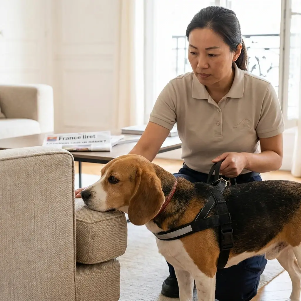 Comment se déroule la détection canine à Saint-Pierre-lès-Nemours ?
