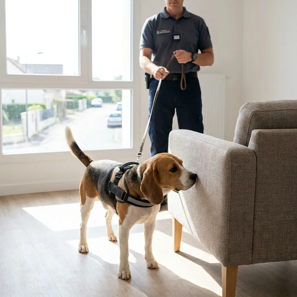 Comment se déroule la détection canine à Grisy-Suisnes ?