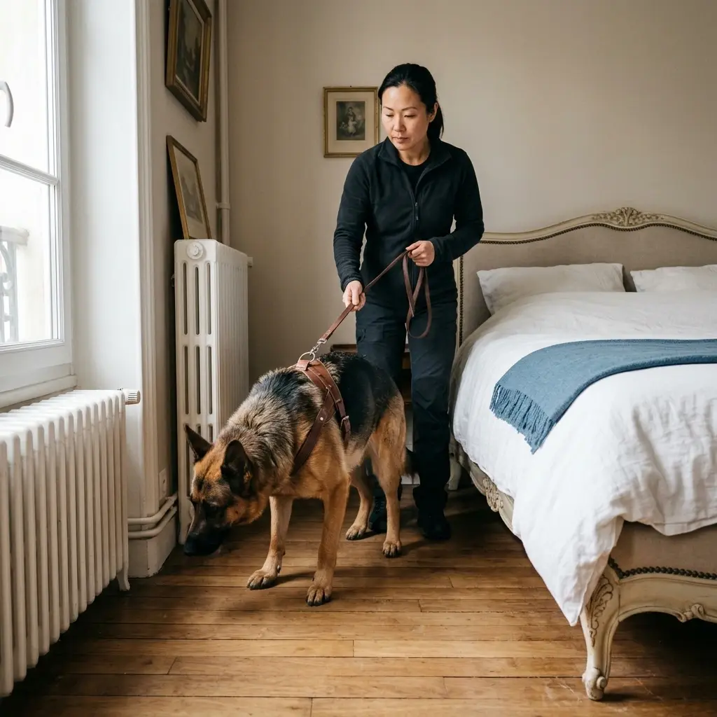 Le processus de détection canine et de traitement