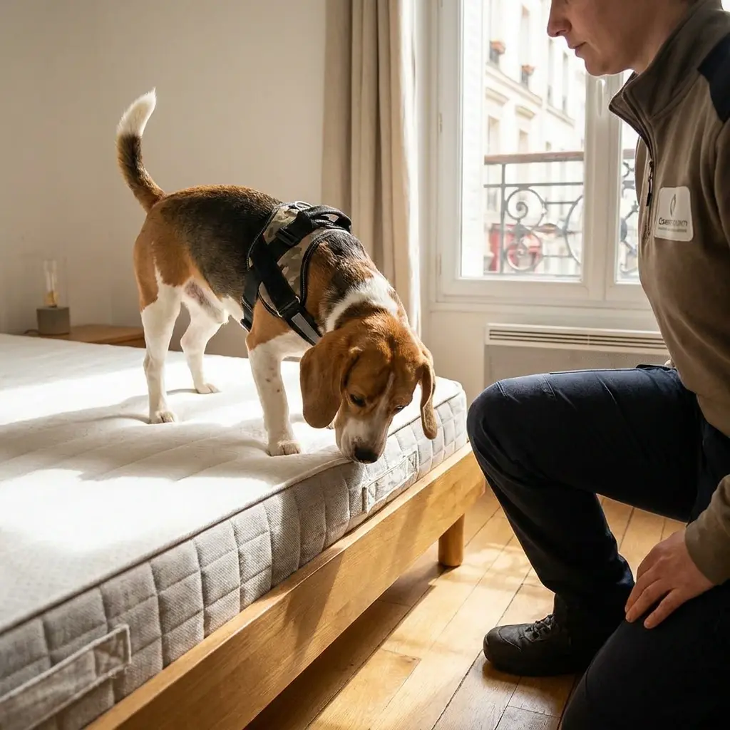Comment se déroule la détection canine à Oissery ?