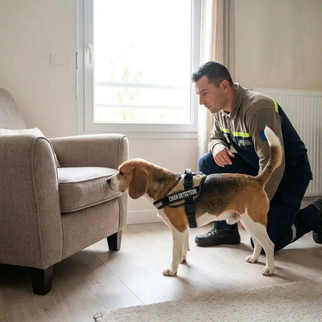 Comment se déroule la détection canine à Dammarie-les-Lys ?