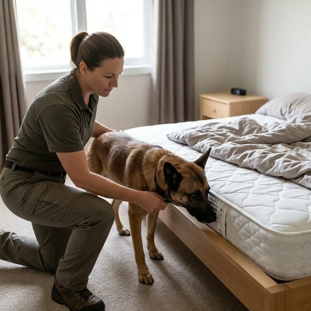 Comment se déroule la détection canine à Avon ?