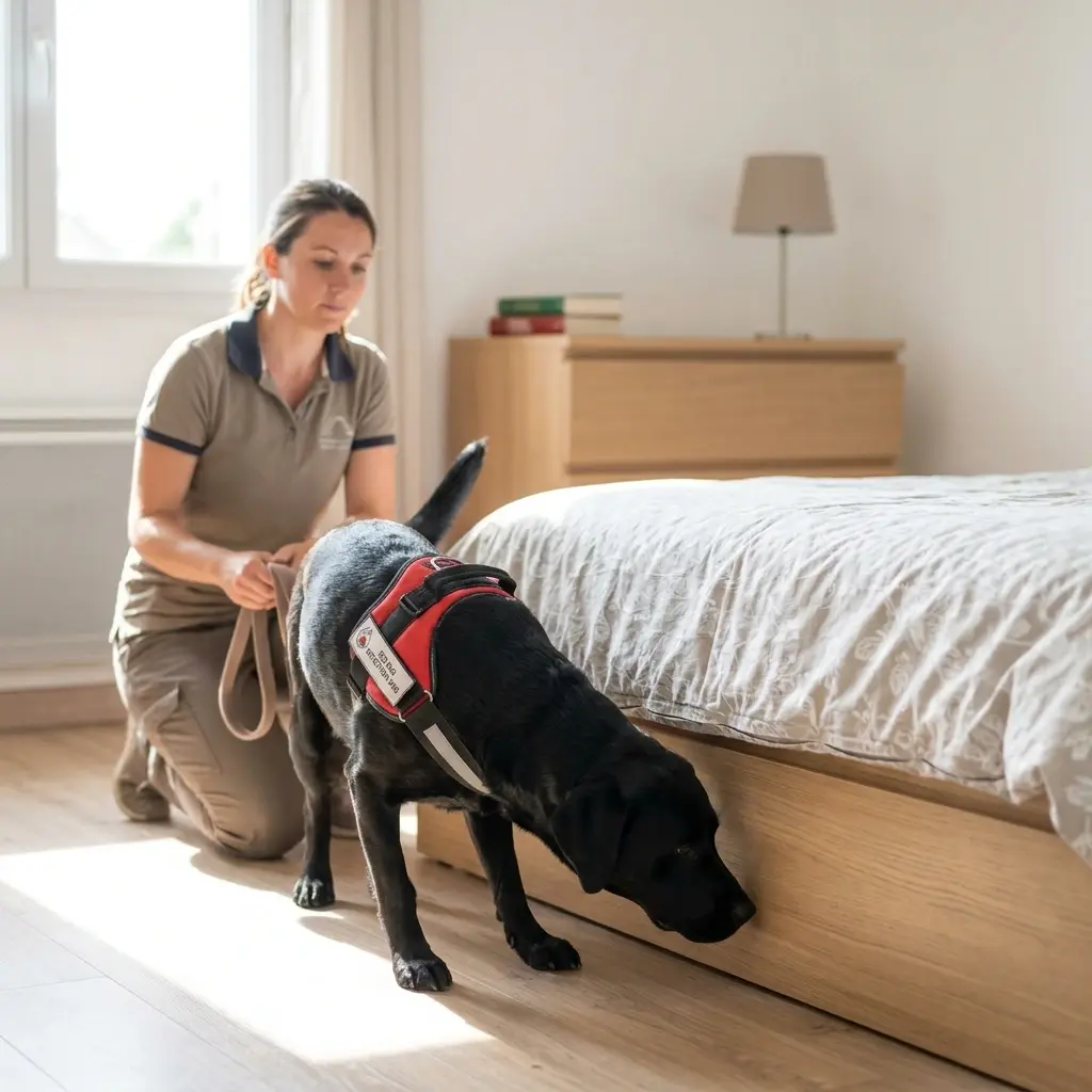 Comment se déroule la détection canine à Dammartin-en-Goële ?