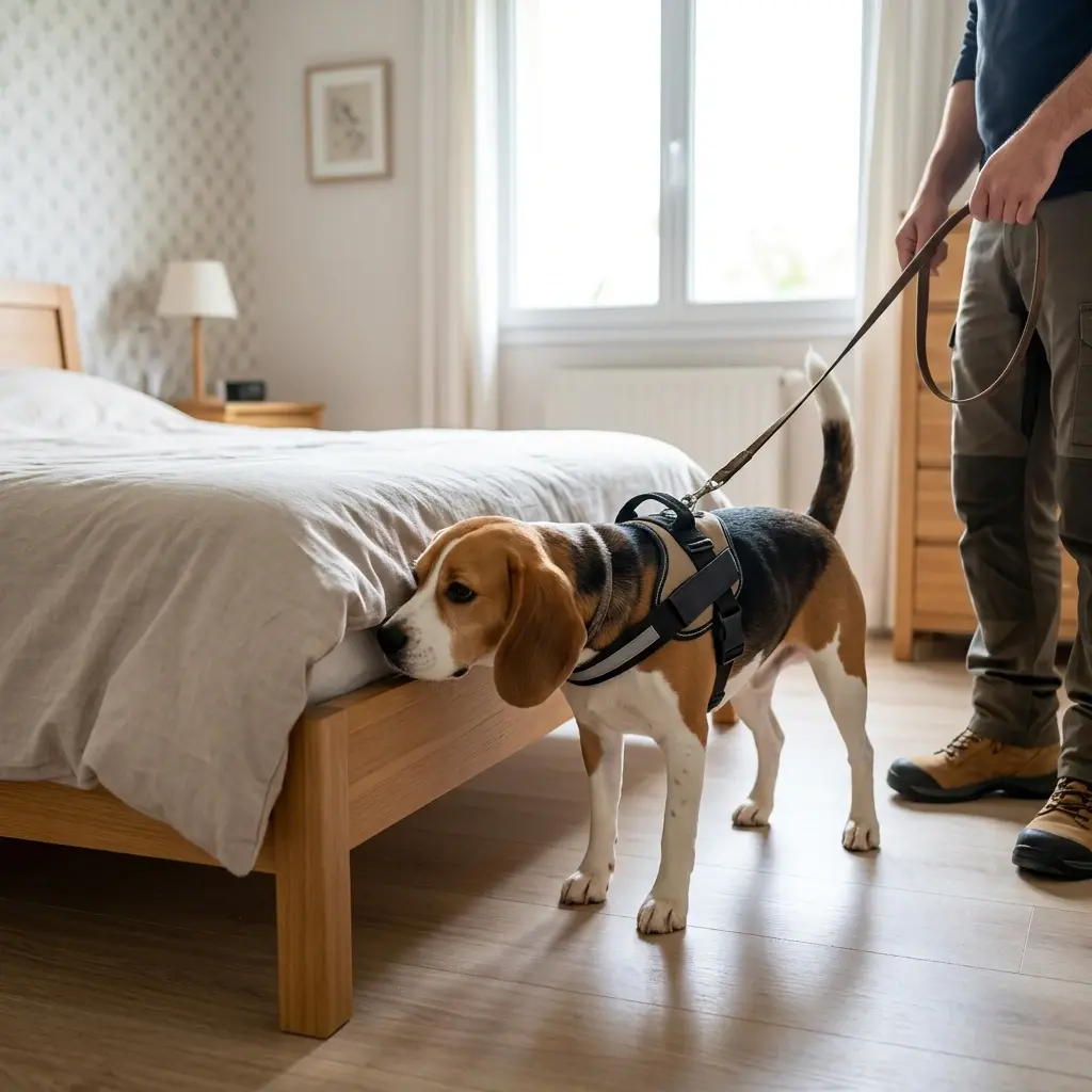 Comment réagir avant l'arrivée du chien détecteur