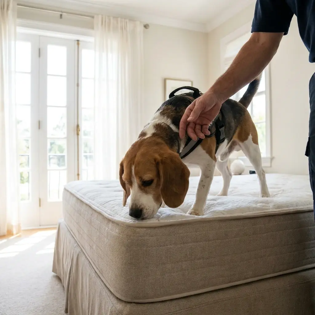 Comment se déroule la détection canine à Verneuil-l'Étang ?
