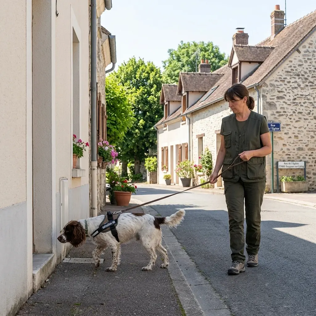 Comment se déroule la détection canine à Souppes-sur-Loing ?