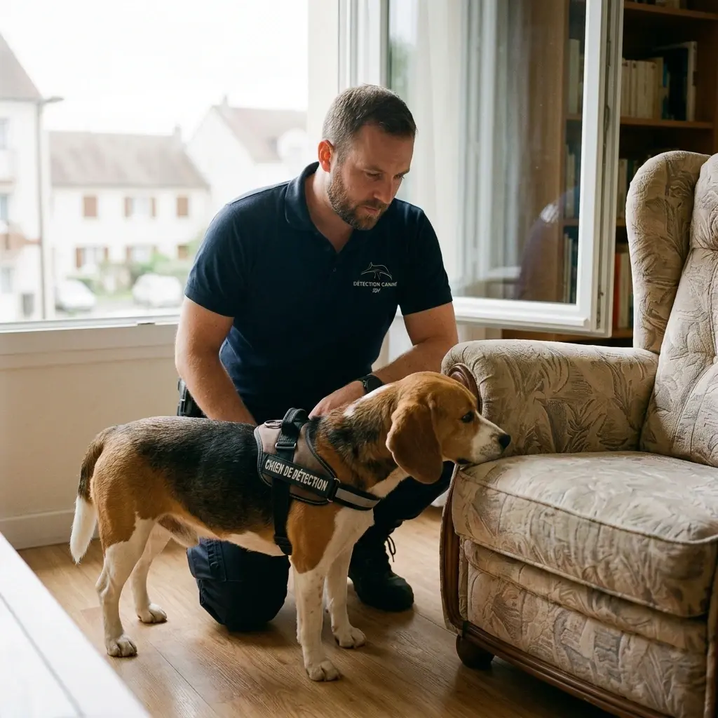 Comment se déroule la détection canine à Chelles ?